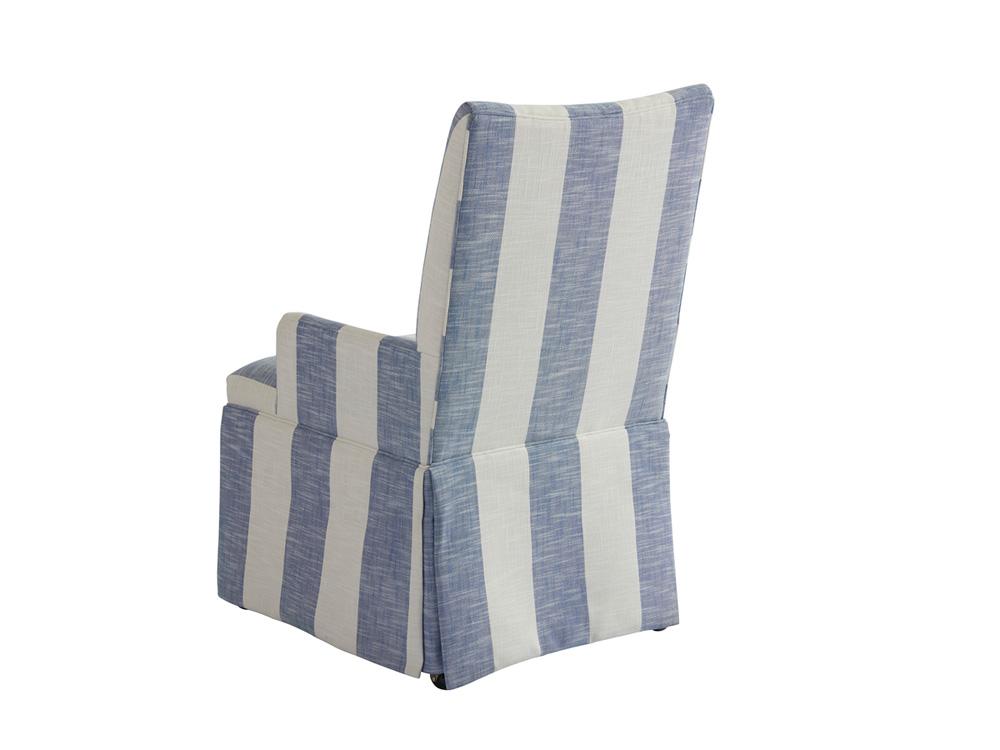 Barclay Butera - Upholstery Mackenzie Dining Arm Chair, Blue/White - 5385-13-40 veiw 2