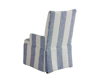 Barclay Butera - Upholstery Mackenzie Dining Arm Chair, Blue/White - 5385-13-40 veiw 2