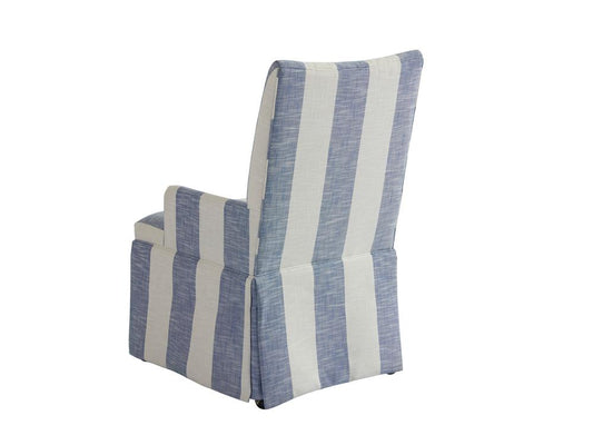 Barclay Butera - Upholstery Mackenzie Dining Arm Chair, Blue/White - 5385-13-40 veiw 2