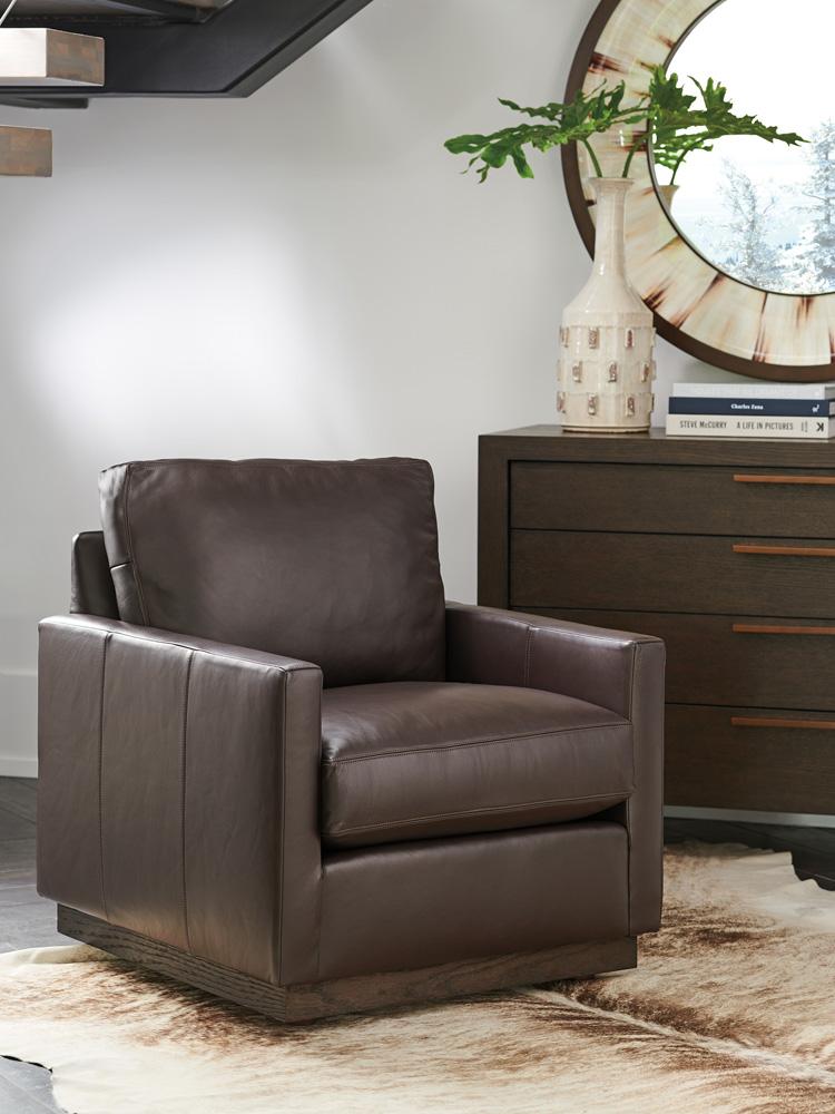 Barclay Butera - Upholstery Meadow View Leather Chair, Arrowleaf - LL5165-11-40 veiw 3