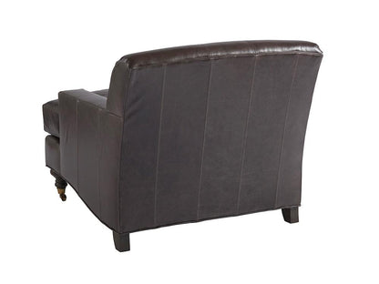 Barclay Butera - Upholstery Oxford Leather Chair, Charcoal - LL5160-11-40 veiw 3