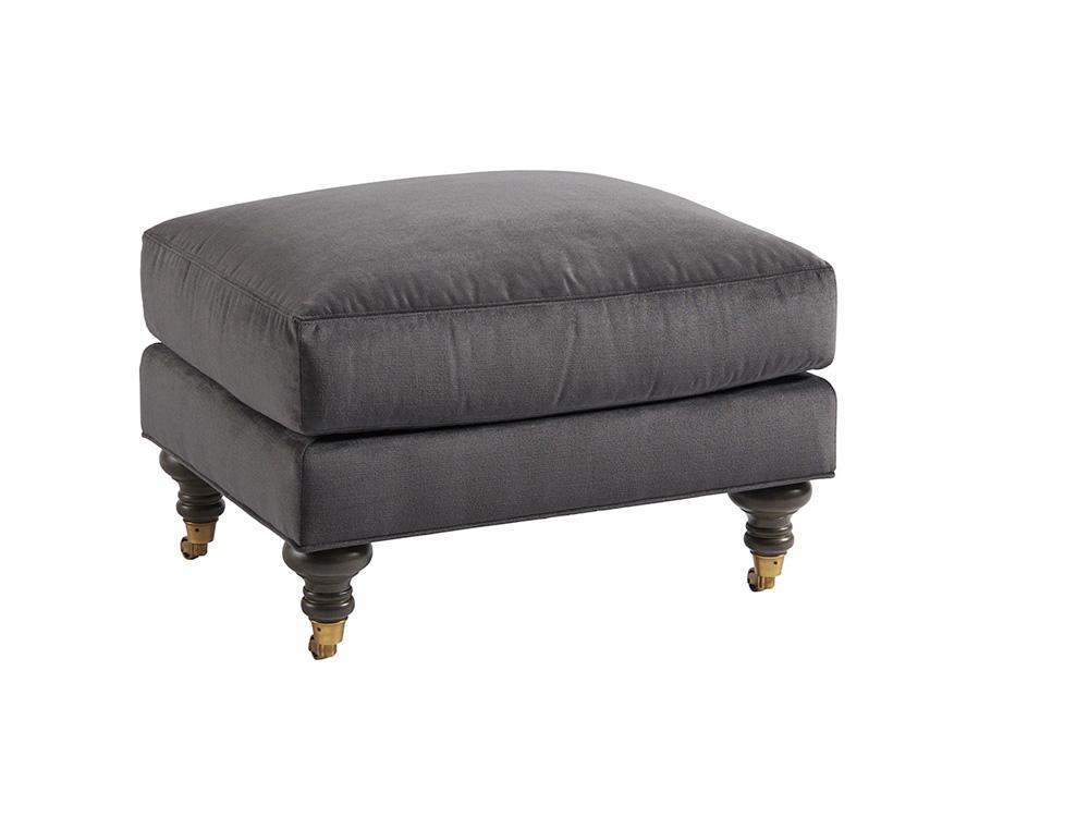 Barclay Butera - Upholstery Oxford Ottoman, Charcoal - 5160-44-40 veiw 1