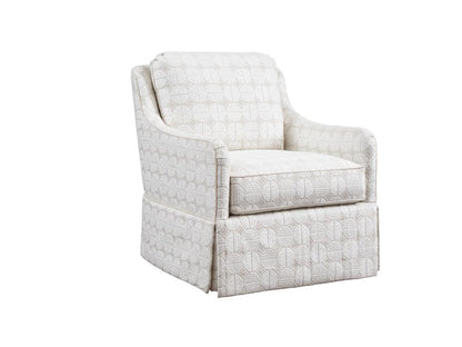 Barclay Butera - Upholstery Salt Creek Swivel Chair, Ivory - 5532-11SW-41 veiw 1