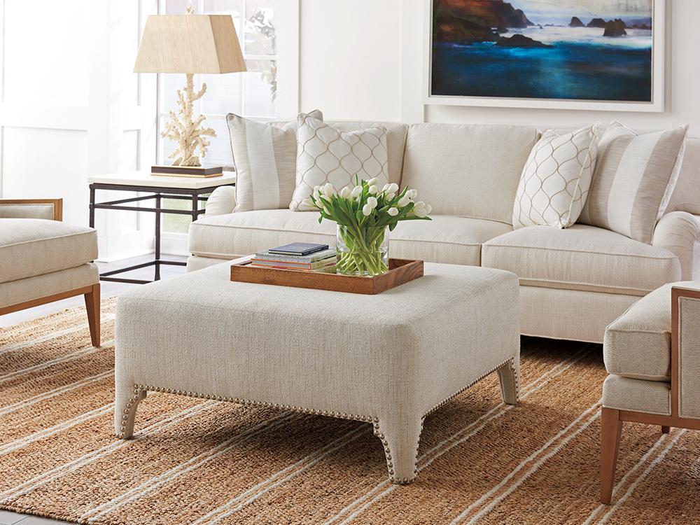 Barclay Butera - Upholstery Sheffield Cocktail Ottoman, Beige - 5450-25-40 veiw 2