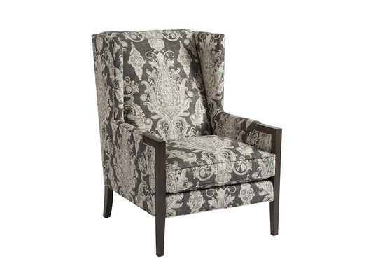 Barclay Butera - Upholstery Stratton Wing Chair, Charcoal - 5520-11-40 veiw 1