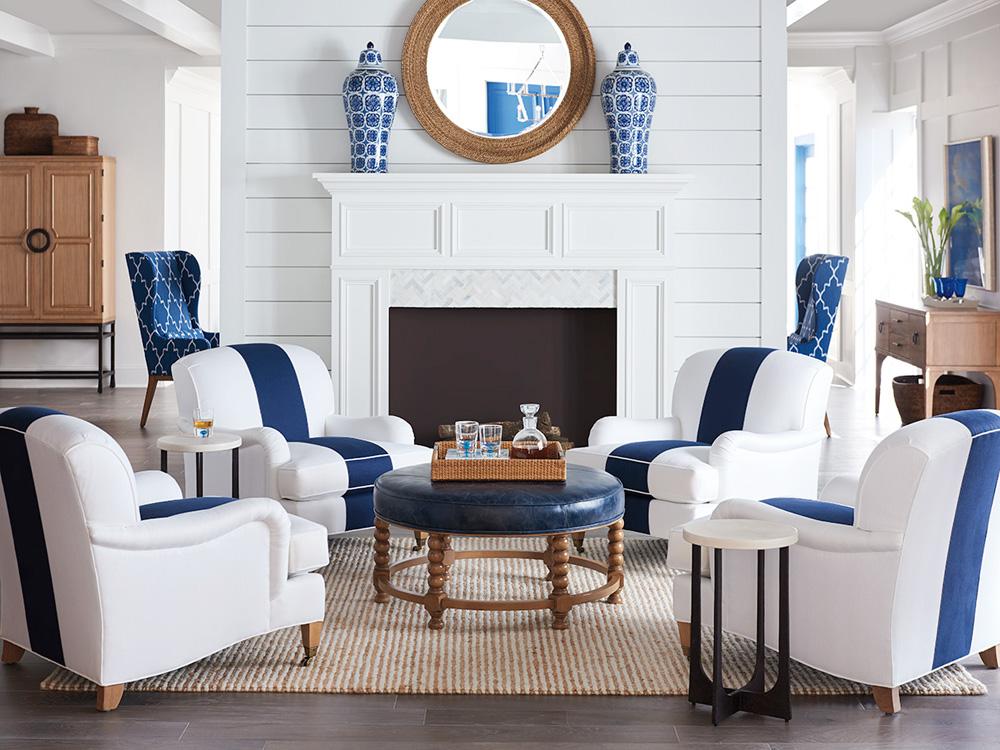 Barclay Butera - Upholstery Sydney Chair With Brass Caster, Laguna Sands - 5110-11BAA-40 veiw 3