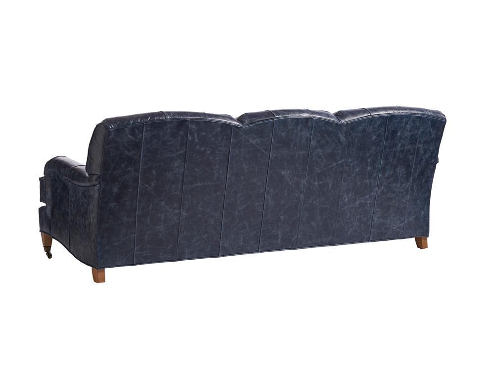 Barclay Butera - Upholstery Sydney Leather Sofa With Brass Casters, Laguna Sands - LL5110-33B-40 veiw 2