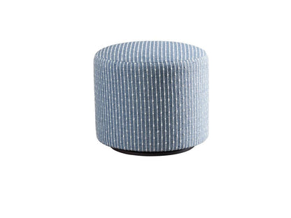 Barclay Butera - Upholstery Three Arch Swivel Ottoman, Blue - 5453-44SW-41 veiw 1
