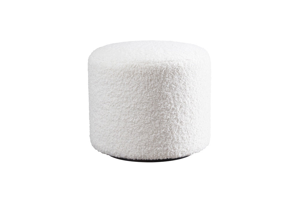 Barclay Butera - Upholstery Three Arch Swivel Ottoman, White - 5453-44SW-40 veiw 1