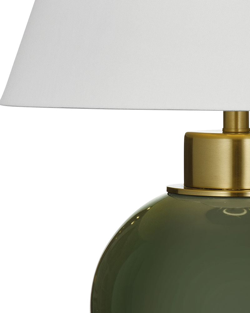 Bassett Mirror - 24" Green Ceramic Table Lamp - L4662T view 3