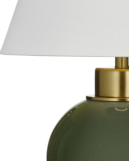 Bassett Mirror - 24" Green Ceramic Table Lamp - L4662T view 3