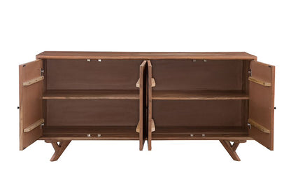 Bassett Mirror - 72" Brown Mango Wood Storage Cabinet - 2548-DR-576 view 3
