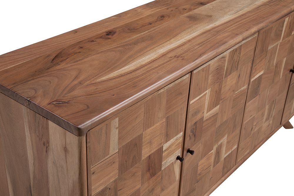 Bassett Mirror - 72" Brown Mango Wood Storage Cabinet - 2548-DR-576 view 4