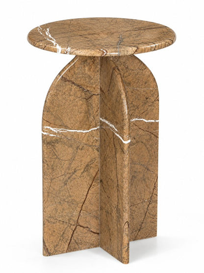 Bassett Mirror - Abbey Amber Marble Accent Table - 9921-LR-223 view 1