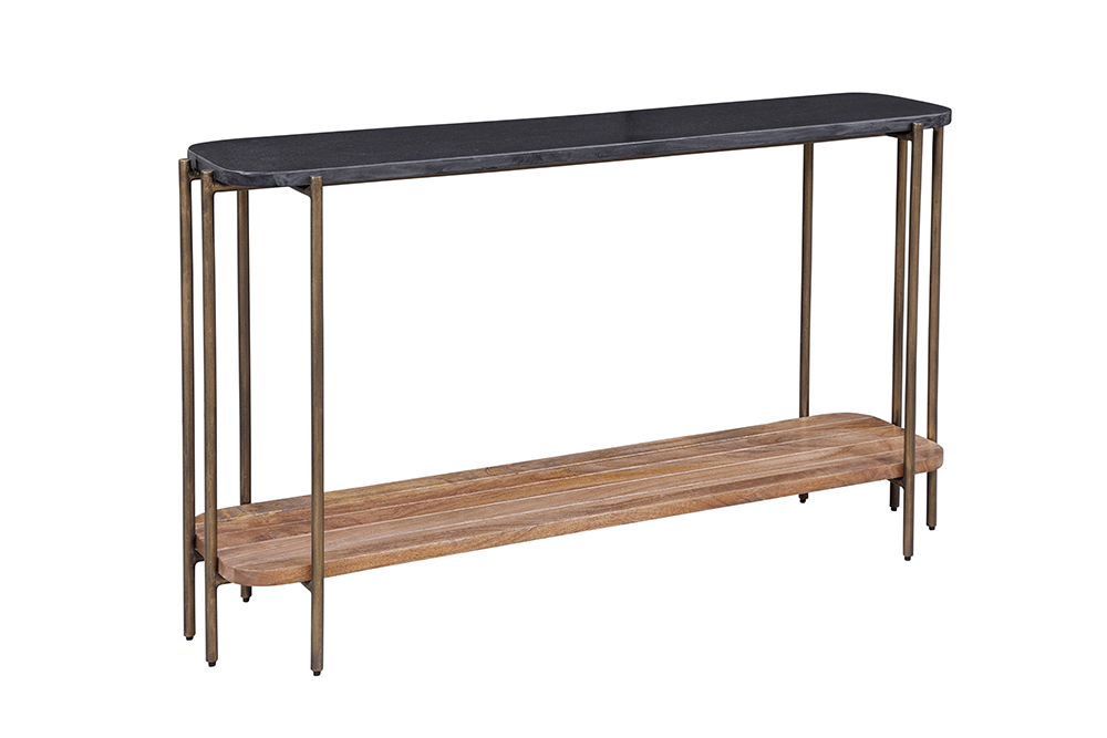 Bassett Mirror - Adrienne 54" Mango Wood Marble Console Table - 6004-400B-T view 1