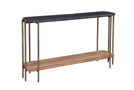 Bassett Mirror - Adrienne 54" Mango Wood Marble Console Table - 6004-400B-T view 1