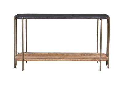 Bassett Mirror - Adrienne 54" Mango Wood Marble Console Table - 6004-400B-T view 2
