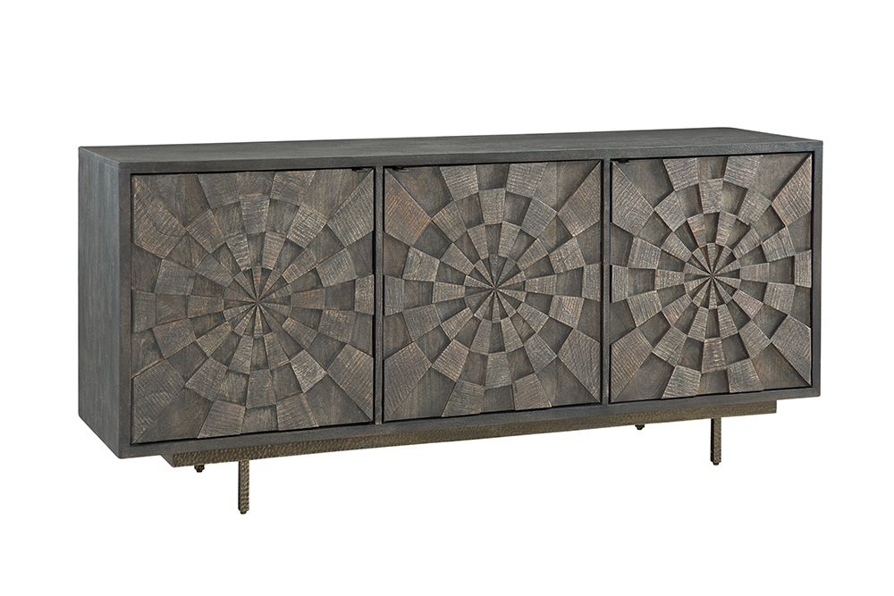 Bassett Mirror - Adrienne 69" Brown Mango Wood Three-Door Storage Cabinet - 5345-DR-576 view 1