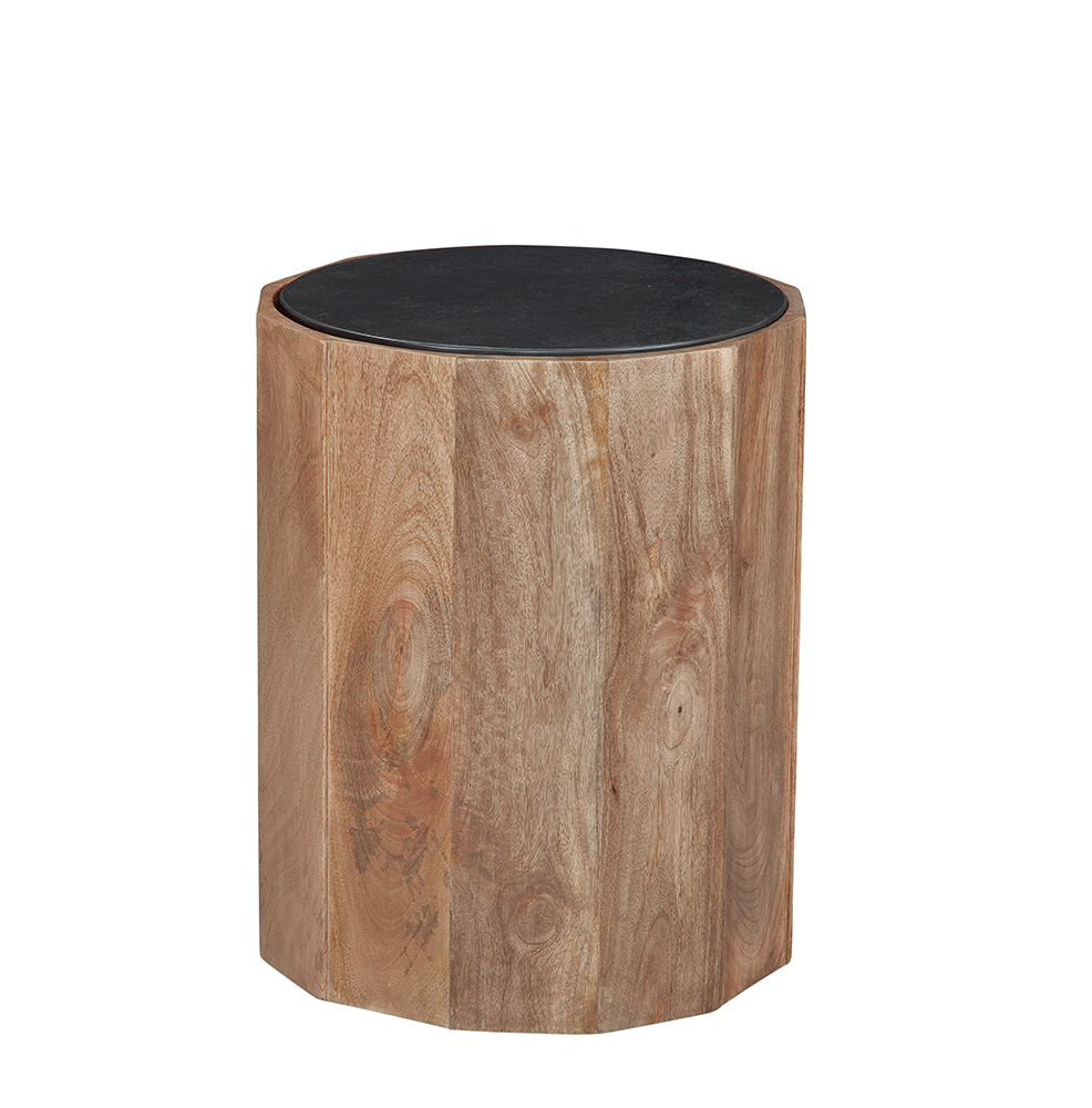 Bassett Mirror - Adrienne White Marble End Table - 6004-LR-220 view 1