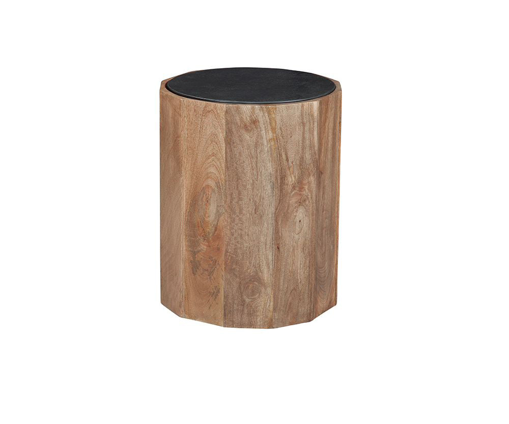Bassett Mirror - Adrienne White Marble End Table - 6004-LR-220 view 2
