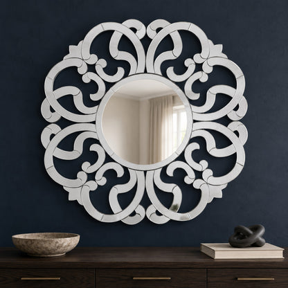 Bassett Mirror - Adventurine 40" Clear Round Wall Mirror - M4936 view 5