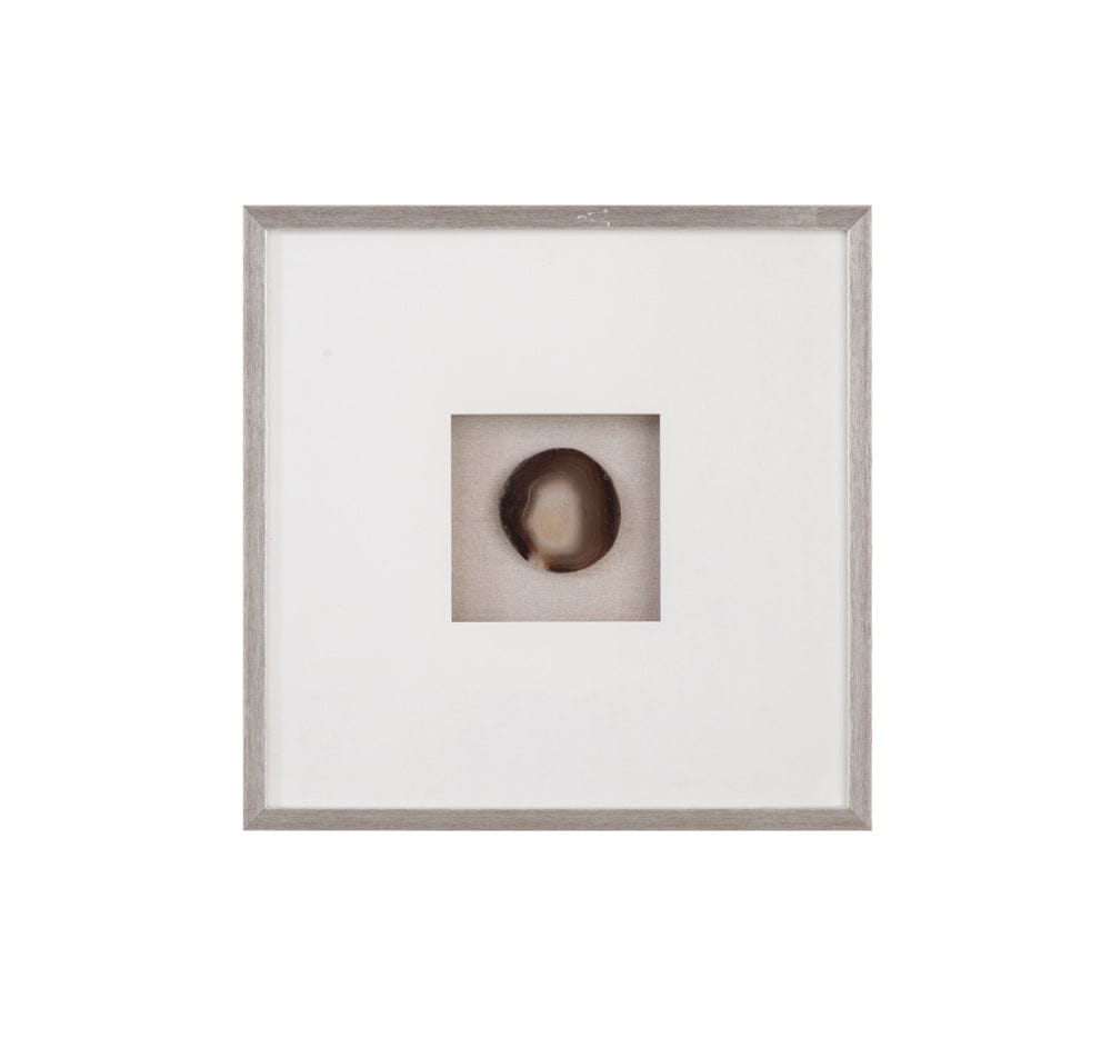 Bassett Mirror - Agate Stone Wall Art in Silver Frame - 7500-813 view 2
