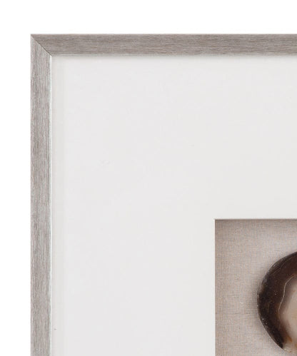 Bassett Mirror - Agate Stone Wall Art in Silver Frame - 7500-813 view 3