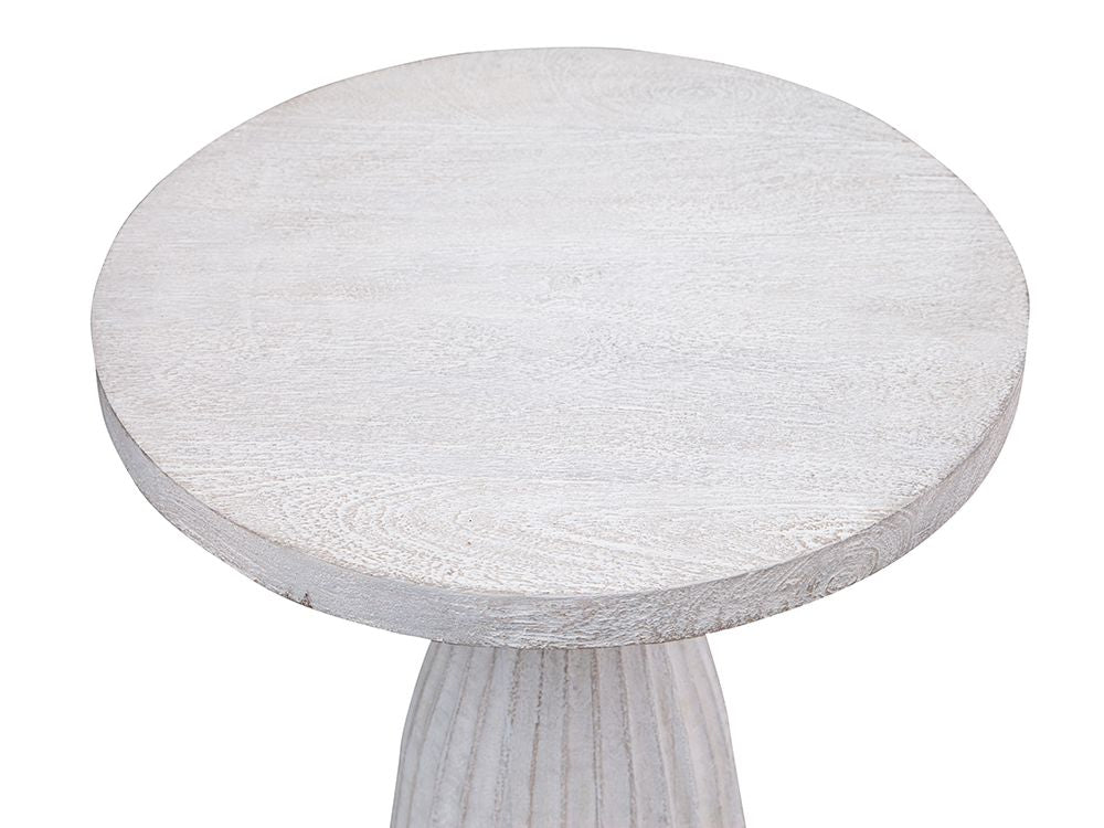 Bassett Mirror - Aimee Whitewashed Drink Table - 9907-LR-223 view 2