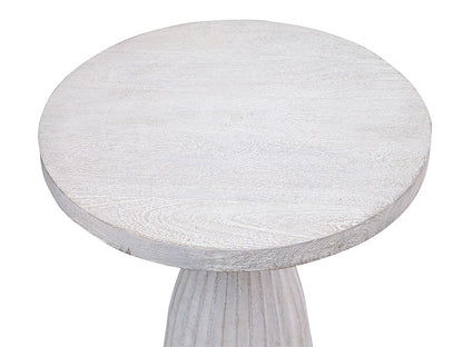 Bassett Mirror - Aimee Whitewashed Drink Table - 9907-LR-223 view 2