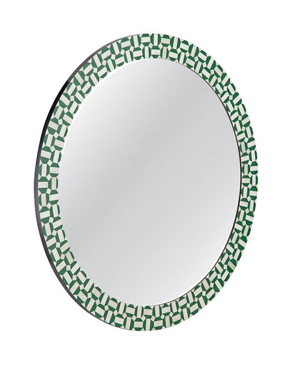 Bassett Mirror - Alanis 36" Green Round Wall Mirror - M5076 view 2