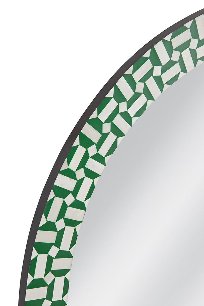 Bassett Mirror - Alanis 36" Green Round Wall Mirror - M5076 view 3