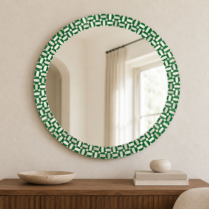 Bassett Mirror - Alanis 36" Green Round Wall Mirror - M5076 view 5