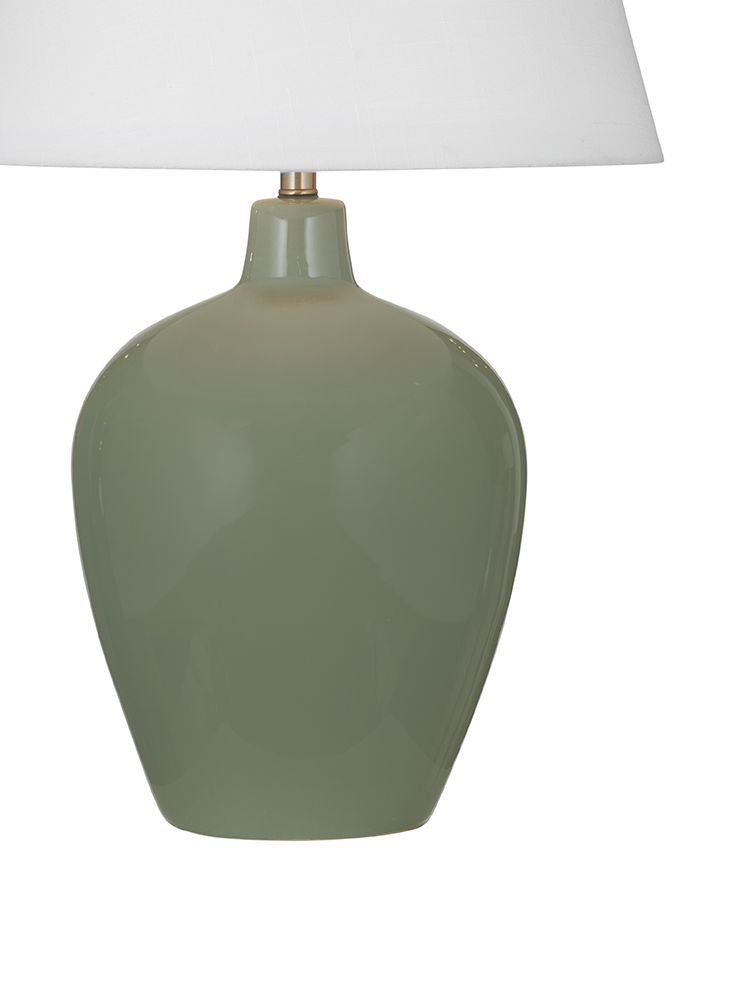 Bassett Mirror - Alder 30" Moss Green Ceramic Table Lamp - L4815T view 3