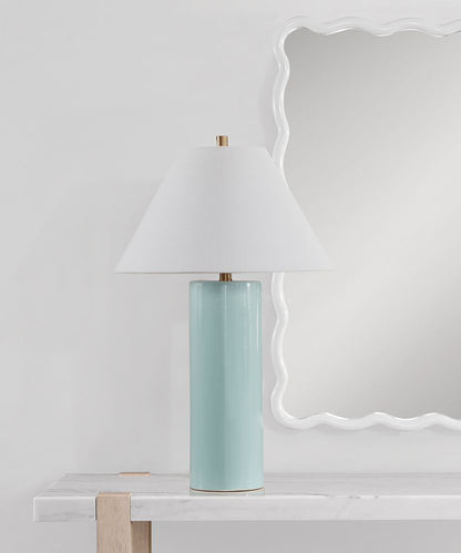 Bassett Mirror - Alexander 29" Blue Ceramic Table Lamp - L4644T view 3