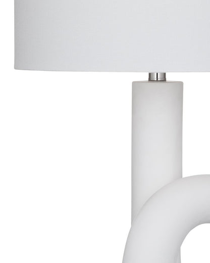 Bassett Mirror - Alexx 28" White Resin Table Lamp - L4550T view 3