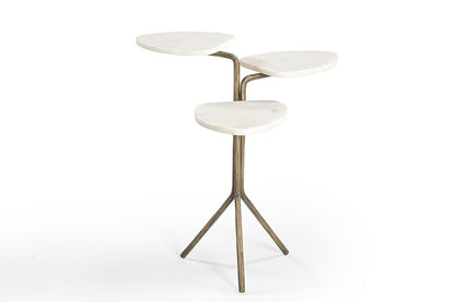 Bassett Mirror - Alpine White Marble Drink Table - 5602-LR-223 view 2
