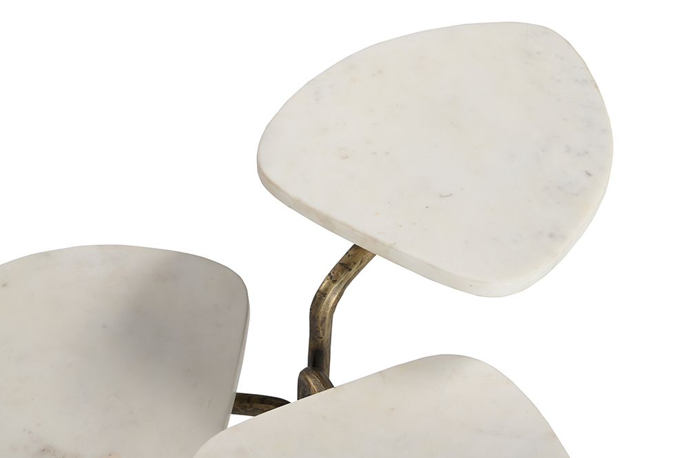 Bassett Mirror - Alpine White Marble Drink Table - 5602-LR-223 view 3