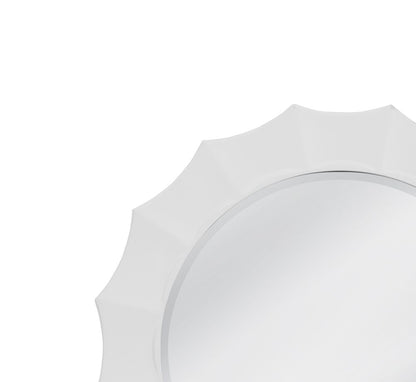 Bassett Mirror - Altair 36" Glossy White Round Wall Mirror - M5226B view 4