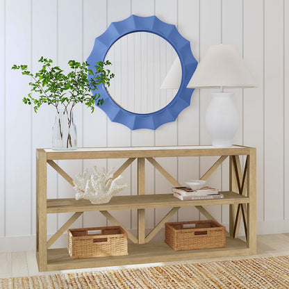 Bassett Mirror - Altair 36" Light Blue Round Wall Mirror - M5224B view 5