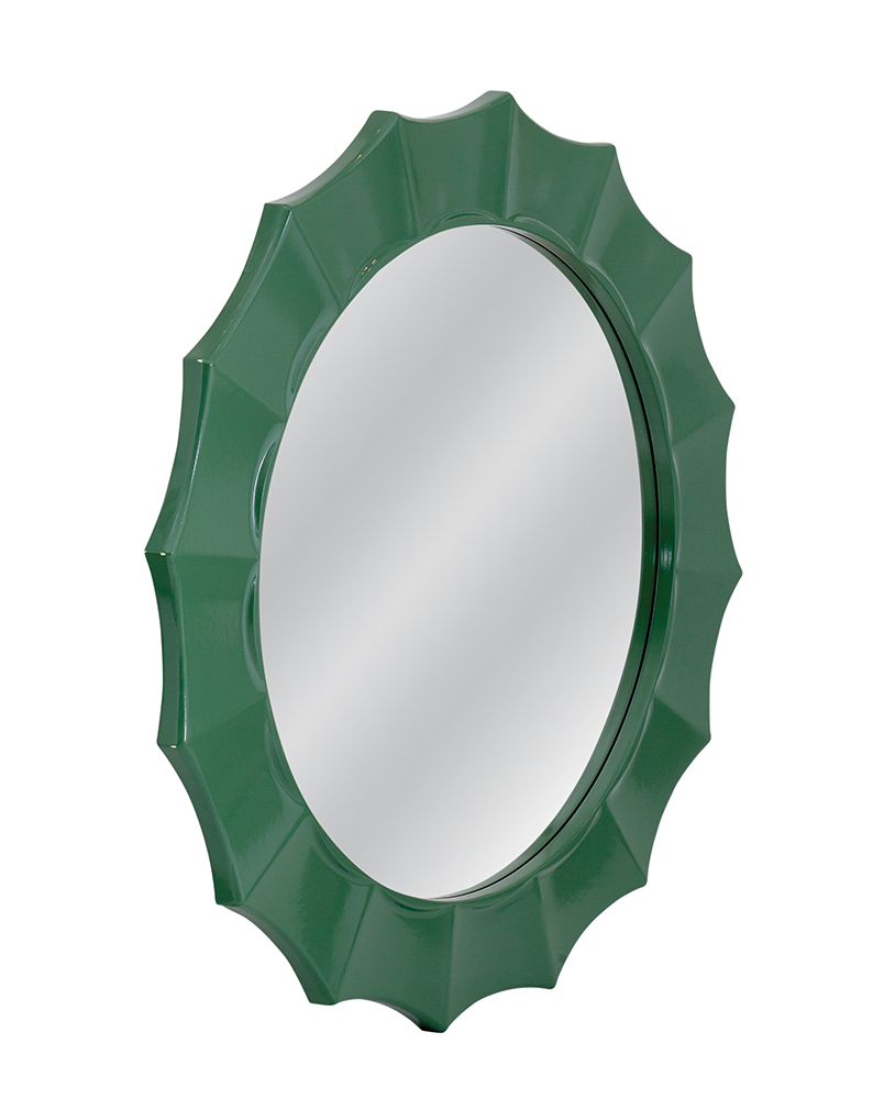 Bassett Mirror - Altair 36" Rich Green Round Wall Mirror - M5225B view 2