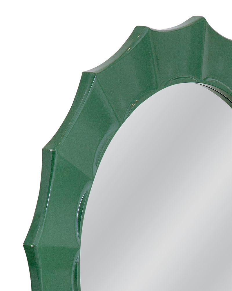 Bassett Mirror - Altair 36" Rich Green Round Wall Mirror - M5225B view 3