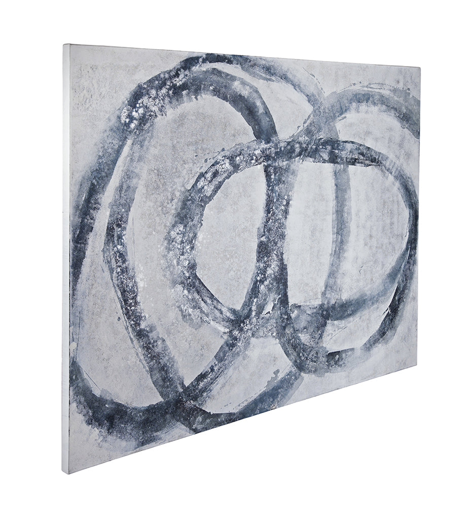 Bassett Mirror - Altarium Blue Abstract Canvas Art - 7301-023 view 2