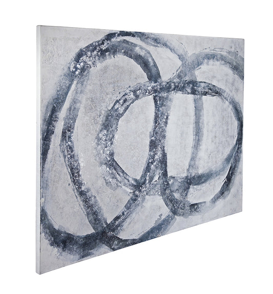 Bassett Mirror - Altarium Blue Abstract Canvas Art - 7301-023 view 2