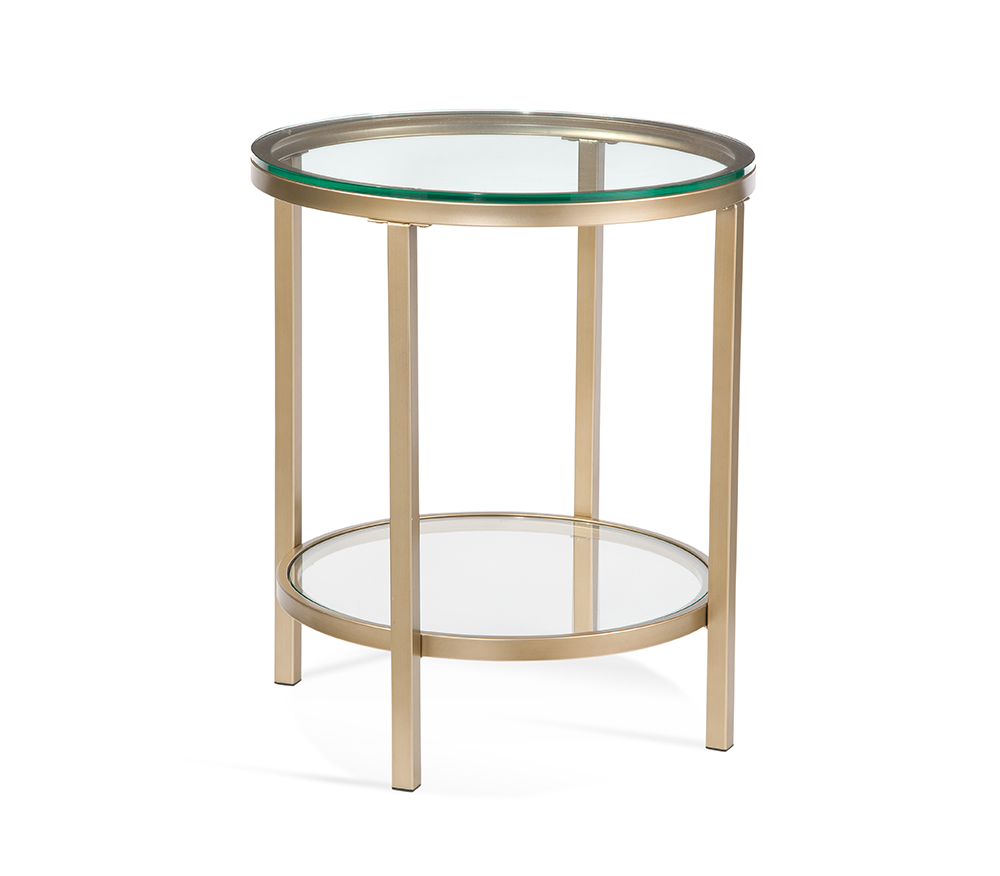 Bassett Mirror - Anderson Glass-Top End Table - 7000-LR-220 view 1