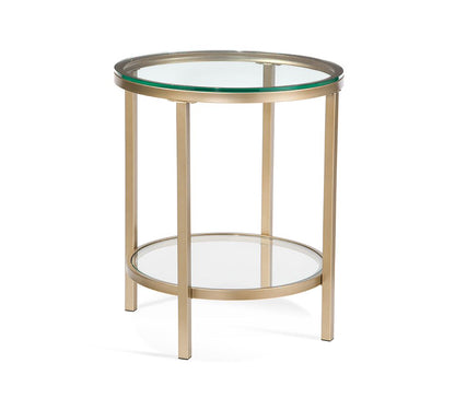 Bassett Mirror - Anderson Glass-Top End Table - 7000-LR-220 view 1
