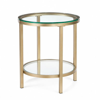 Bassett Mirror - Anderson Glass-Top End Table - 7000-LR-220 view 2