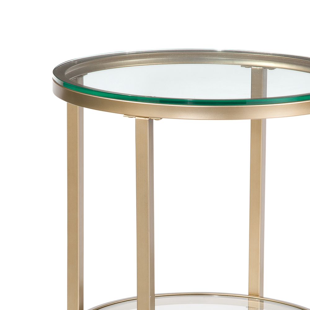 Bassett Mirror - Anderson Glass-Top End Table - 7000-LR-220 view 3