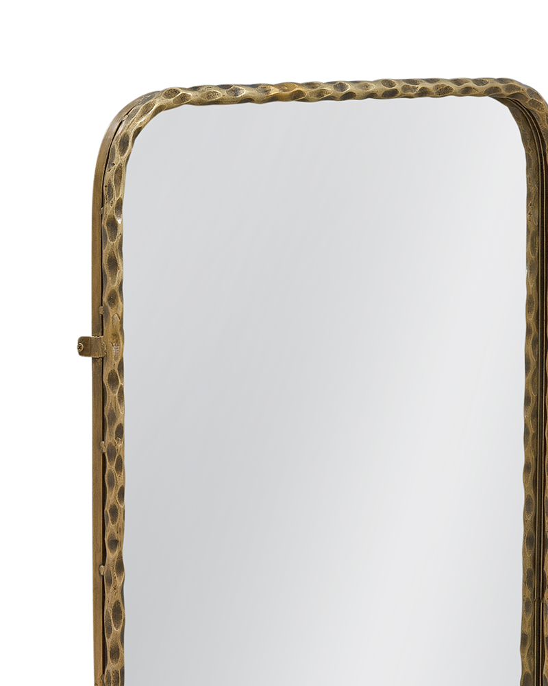 Bassett Mirror - Aria 48" Brass Rectangular Wall Mirror - M5303 view 3