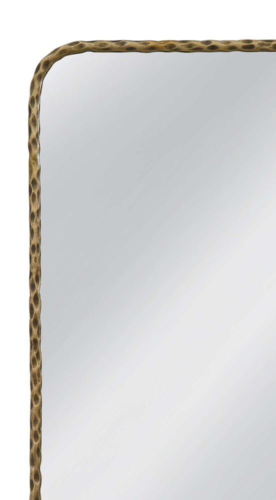 Bassett Mirror - Aria 48" Brass Rectangular Wall Mirror - M5303 view 4