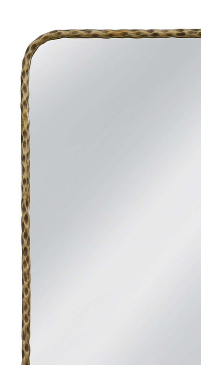 Bassett Mirror - Aria 48" Brass Rectangular Wall Mirror - M5303 view 4